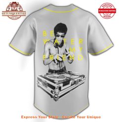 Bruce Lee Be Water My Friend Baseball Jersey