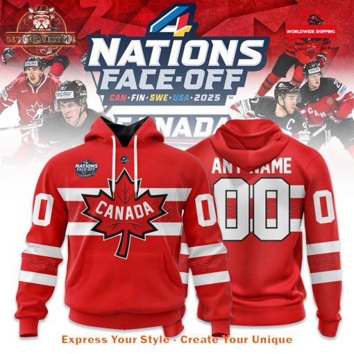 Canada National Ice Hockey Team 4 Nations Face-Off 2025 Limited Hoodie