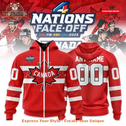 Canada National Ice Hockey Team 4 Nations Face-Off 2025 Limited Hoodie