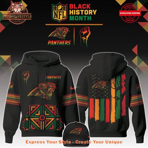 Carolina Panthers NFL Black History Month Limited Edition 2025 Hoodie