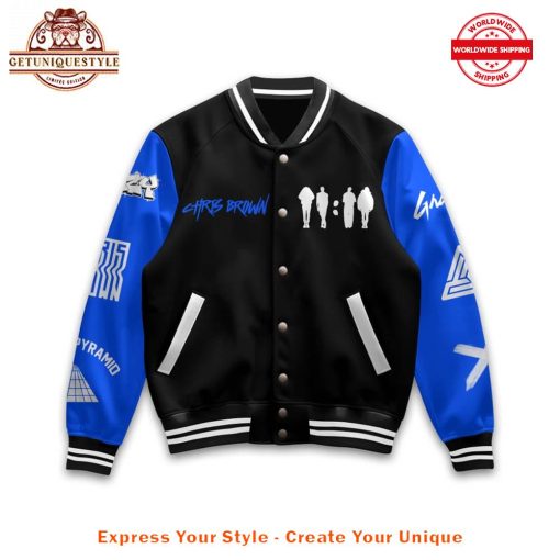 Chris Brown Look at Me Now Baseball Jacket