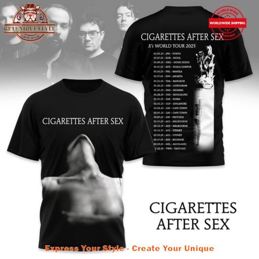 Cigarettes After Sex X’s World Tour 2025 Shirt