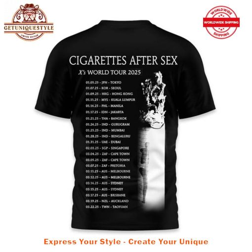 Cigarettes After Sex X’s World Tour 2025 Shirt