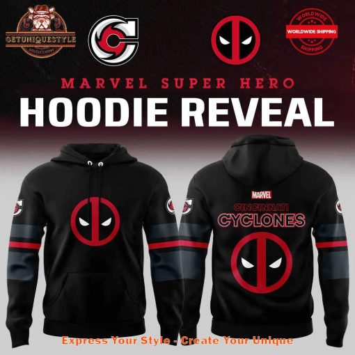 Cincinnati Cyclones x Marvel Deadpool Reveal Hoodie