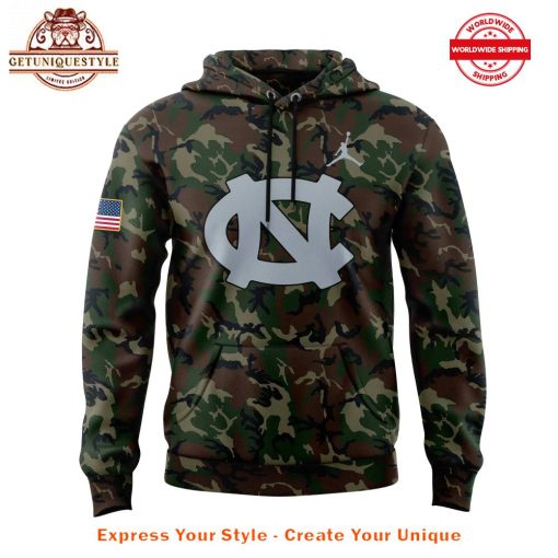 Coach Hubert Davis North Carolina Tar Heels Camo Hoodie