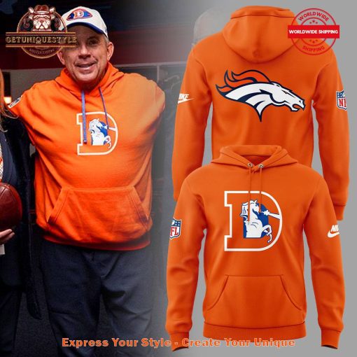 Coach Sean Payton Denver Broncos Throwback Hoodie