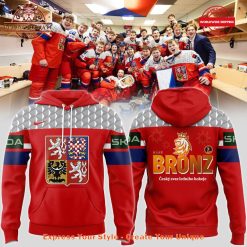 Czech Ice Hockey World Juniors Bronzovy 2025 Hoodie