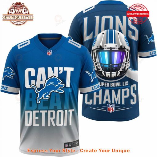 Detroit Lions Can’t Beat Detroit Super Bowl LIX Champions Jersey