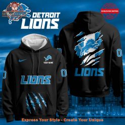 Detroit Lions Limited Edition 2025 Custom Printed Fleece Hoodie