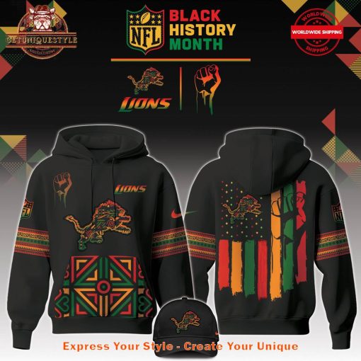 Detroit Lions NFL Black History Month Limited Edition 2025 Hoodie