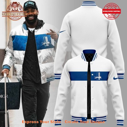 Detroit Lions SE Silver Bells Limited Edition Baseball Jacket