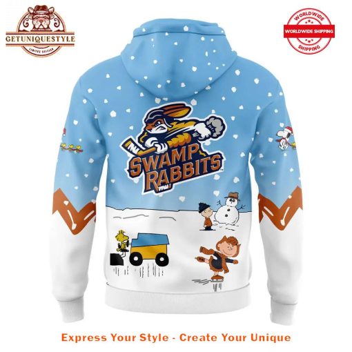 Greenville Swamp Rabbits Peanuts And Snoopy Night Hoodie