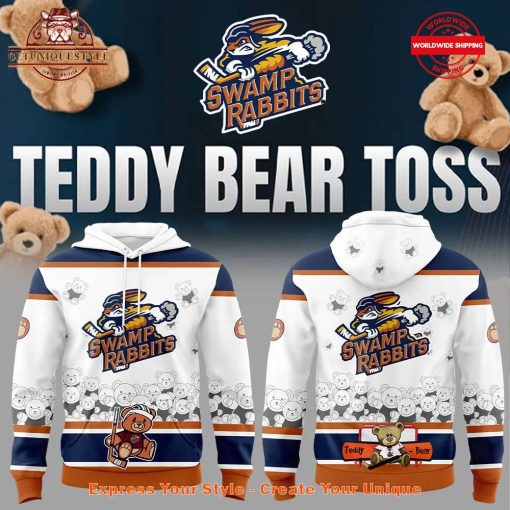 Greenville Swamp Rabbits Teddy Bear Toss Hoodie