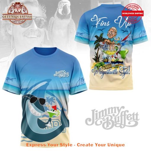 Jimmy Buffett Fins Up Margaritaville Style Shirt