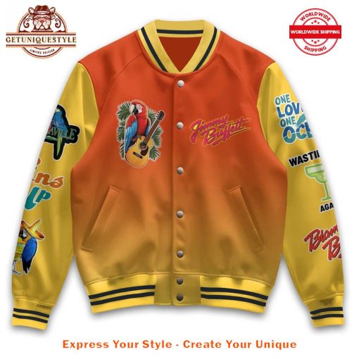 Jimmy Buffett One Love One Ocean Baseball Jacket