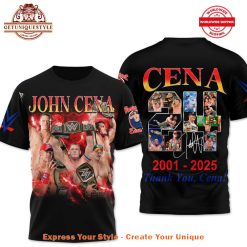 John Cena 24th Anniversary WWE Shirt Collection