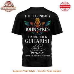 John Sykes The Legendary Hard Rock Guitarist Shirt