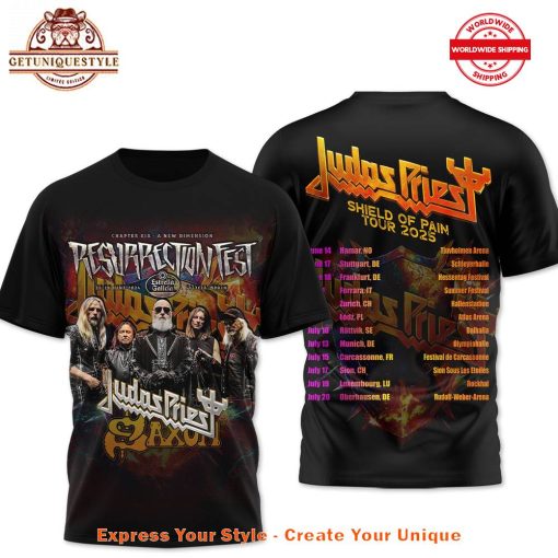 Judas Priest Shield Of Pain Tour 2025 Shirt