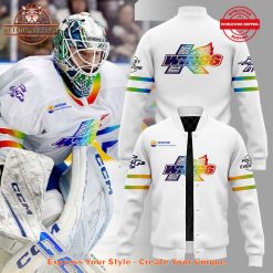 Kalamazoo Wings Rainbow Ice Limited Baseball Jacket