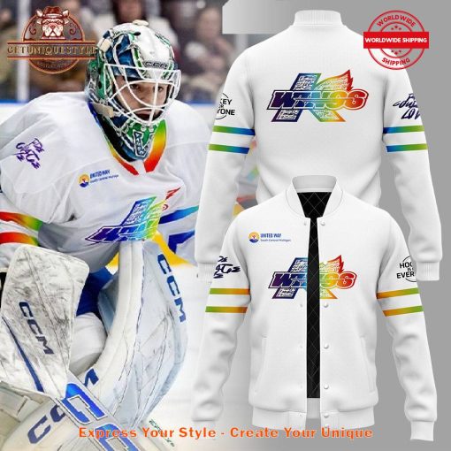 Kalamazoo Wings Rainbow Ice Limited Baseball Jacket