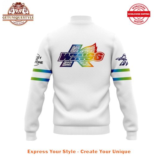 Kalamazoo Wings Rainbow Ice Limited Baseball Jacket