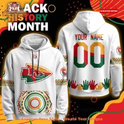 Kansas City Chiefs Black History Month 2025 Custom Hoodie