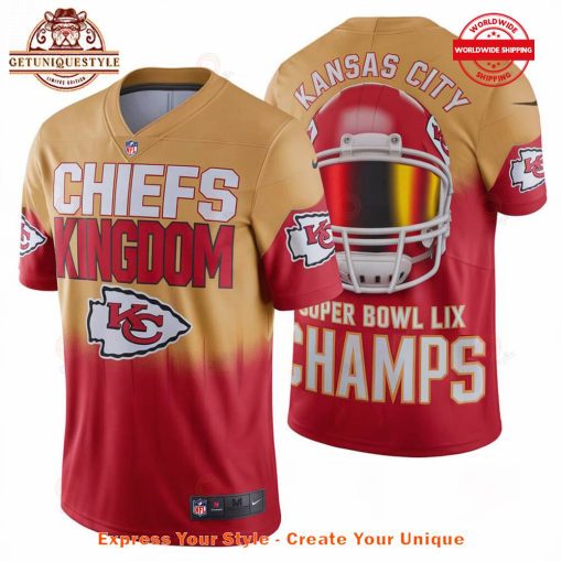 Kansas City Chiefs Chiefs Kingdom Super Bowl LIX Champions Football Jersey