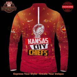 Kansas City Chiefs Super Bowl LIX Champions Back To Back Half Zip Sweatshirt