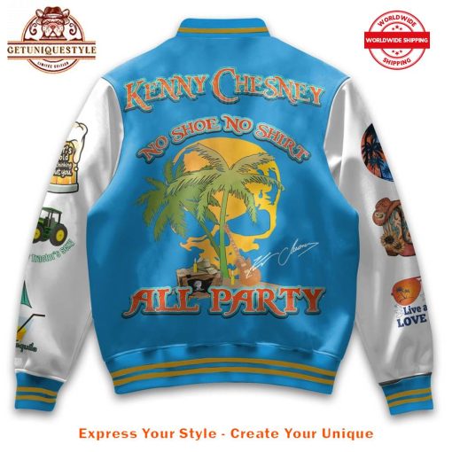 Kenny Chesney No Shoes No Shirt All Party Baseball Jacket