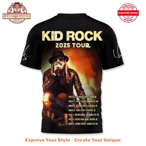 Kid Rock Tour 2025 Spring Arena Shirt