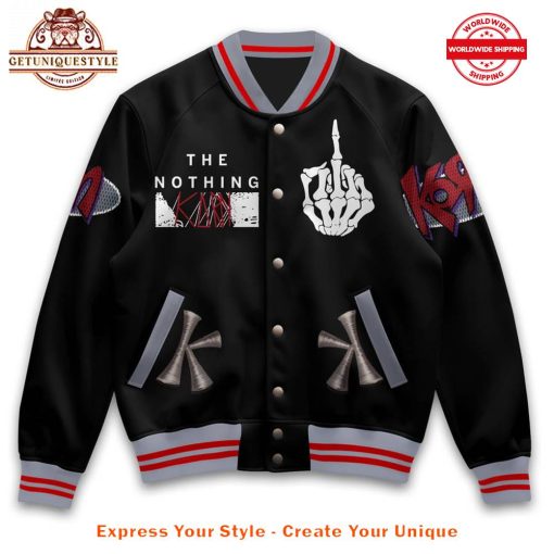 Korn The Nothing Freak On A Leash Baseball Jacket