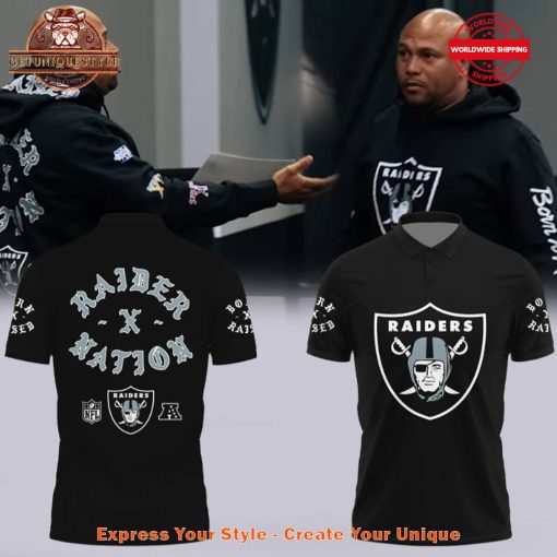 Las Vegas Raiders NFL 2024 Born x Raised Black Shirt Collection