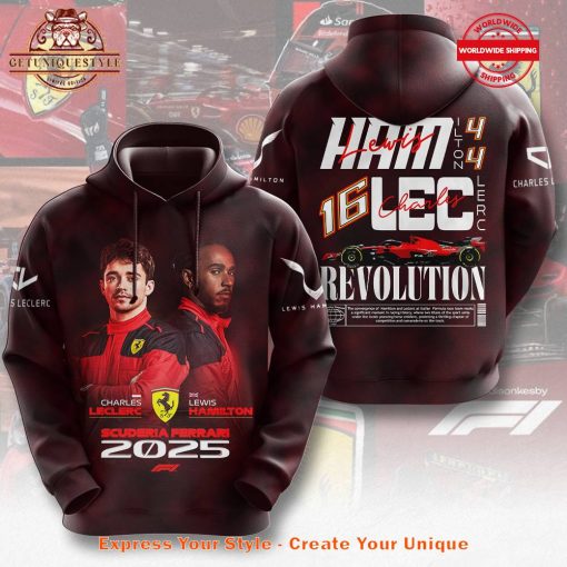 Lewis Hamilton x Charles Leclerc Ferrari 2025 Shirt Collection