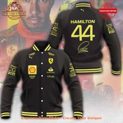 Lewis Hamilton x Scuderia Ferrari Custom Racing-Style Jacket