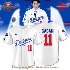 Los Angeles Dodgers Nike Roki Sasaki 11 Baseball Jersey