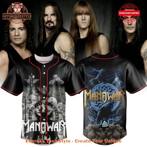 Manowar Band Blood Of Our Enemies Tour 2025 Baseball Jersey