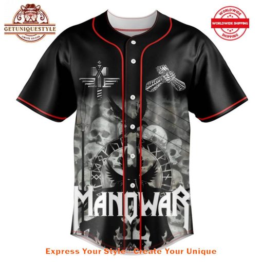 Manowar Band Blood Of Our Enemies Tour 2025 Baseball Jersey