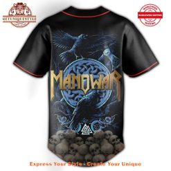 Manawar Band Blood Of Our Enemies Tour 2025 Baseball Jersey