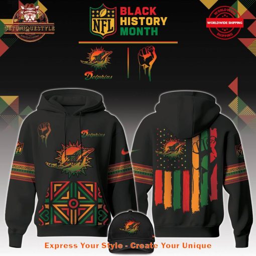 Miami Dolphins NFL Black History Month Limited Edition 2025 Hoodie