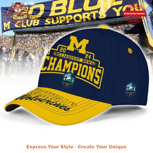 Michigan Wolverines 2024 Reliaquest Bowl Champions Cap