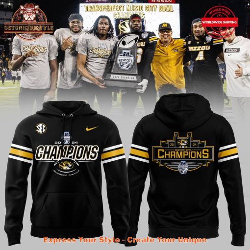 Missouri Tigers Football Music City Bowl Champions Hoodie