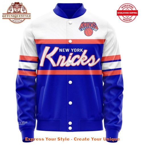 New York Knicks x Rosé 2025 Limited Edition Baseball Jacket