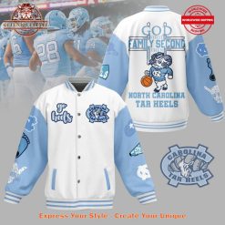 North Carolina Tar Heels God First Family Second Then UNC Baseball Jacket