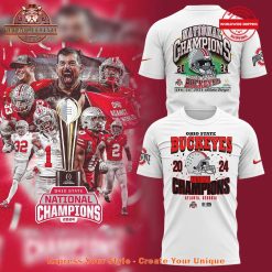 Ohio State Football 2024 College Football Playoff National Champions White Shirt Collection