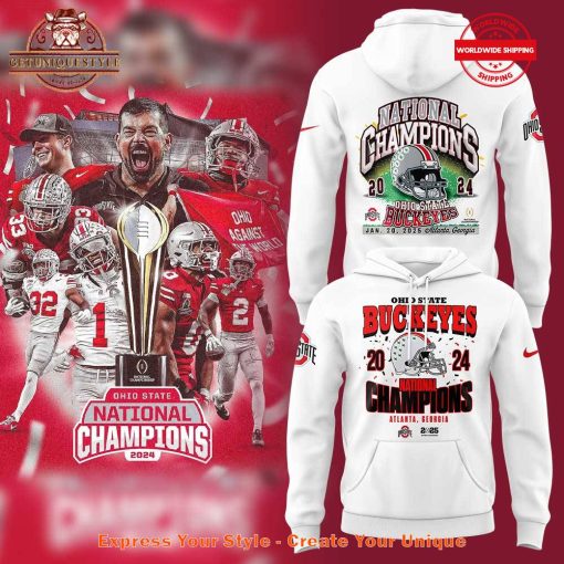 Ohio State Football 2024 College Football Playoff National Champions White Shirt Collection