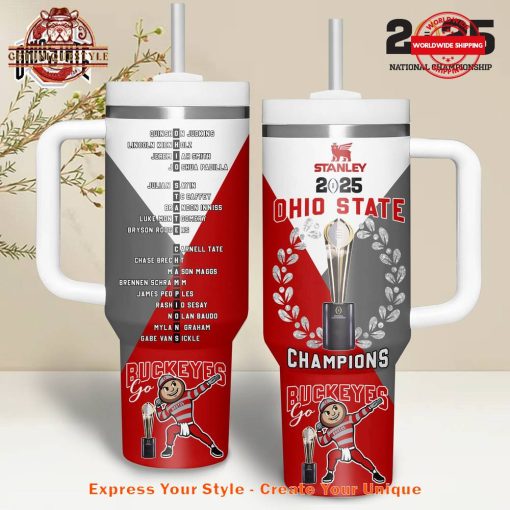 Ohio State Football 2025 National Champions 40oz Stanley Tumbler