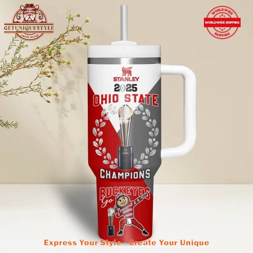 Ohio State Football 2025 National Champions 40oz Stanley Tumbler