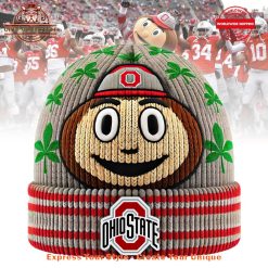 Ohio State Football Brutus Buckeye Beanie