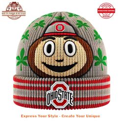 Ohio State Football Brutus Buckeye Beanie