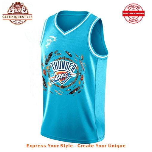 Oklahoma City Thunder Native American Heritage Month Basketball Jersey